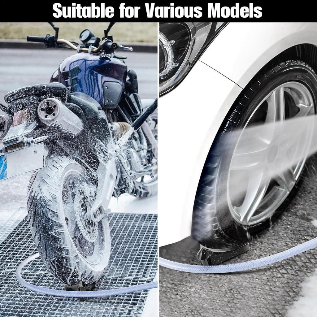 Auto-Schlauchführungssystem mit Rollenwerkzeug Schlauchrollerführung für Fahrzeugwartung Waschen Detailing Garage Camping Werkstatt