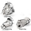 Male Metal Chastity Lock, Sissy Silver Chastity Cage, 6 Positions Adjustable Abstinence Chastity Device, Adult Erotic Products