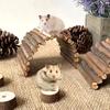 Hamster Ladder Arch Pet Shelter Bridge Stable Cage Wood Multifunctional Toy