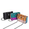 Fashion Color Blocked Eagle Head Decoration Women Casual Shoulder Chain Bag For Daily Use