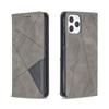 Applicable To iPhone16E Prismatic Mobile Phone Leather Case 17Pro Cowhide Pattern Protective Case 14plus Two-color Splicing S25