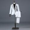 Gastgeber Sänger Bühne Nachtclub Bar Auftritt Kleid Set Blazer + Hose Zweiteiliges Set