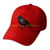 49MD Unisex Baseball Cap with Gothic Embroidery Crow Adjustable Snapbacks Dad Hat for Daily Activity Outdoor Sunproof Headwear