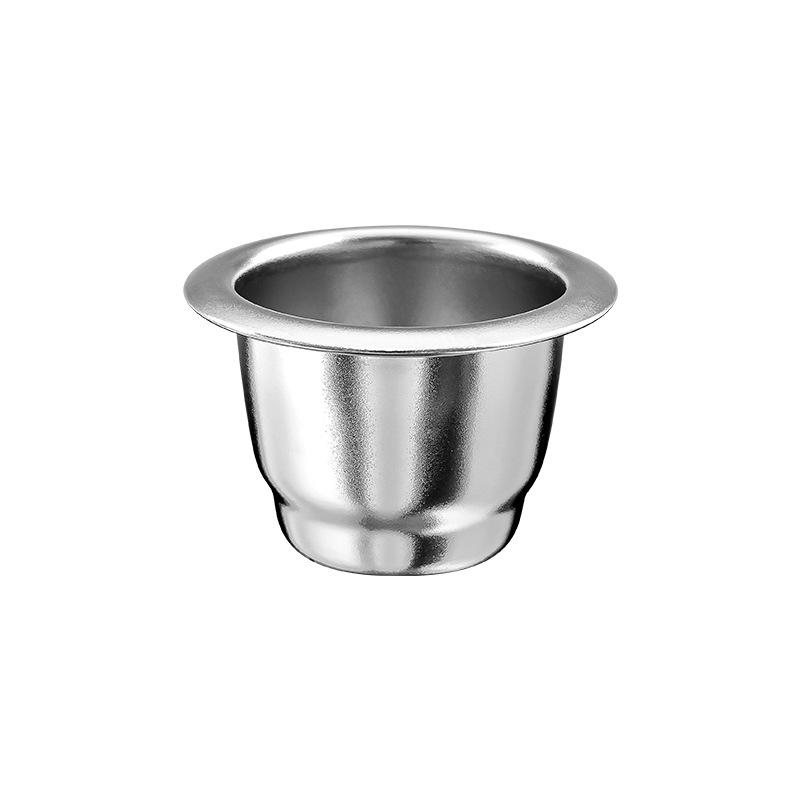 Xiaomi-Compatible Reusable Stainless Steel Coffee Capsule with Aluminum Foil Lid