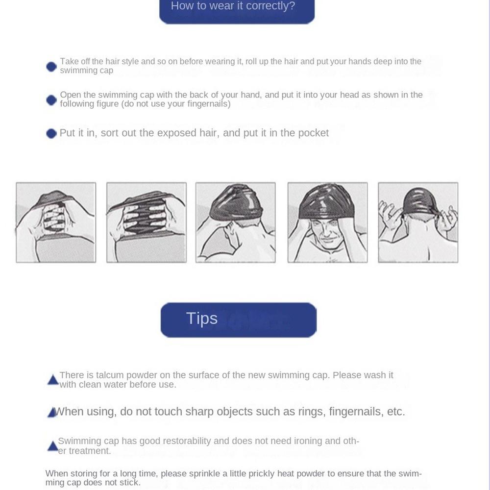 Flower Pattern Swimming Cap Silicone Bathing Cap Swimming Accessories Diving Cap Swim Pool