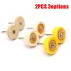 2 Pcs Polishing Bit Buffing Wheel 2inch 50mm Cloth/wool T Style For Jewelry Cleaning Electrical Grinder Polisher Rotary Tools