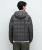 MUSINSA STANDARD Square Quilted Hooded Light Padded Jacket [Grey]
