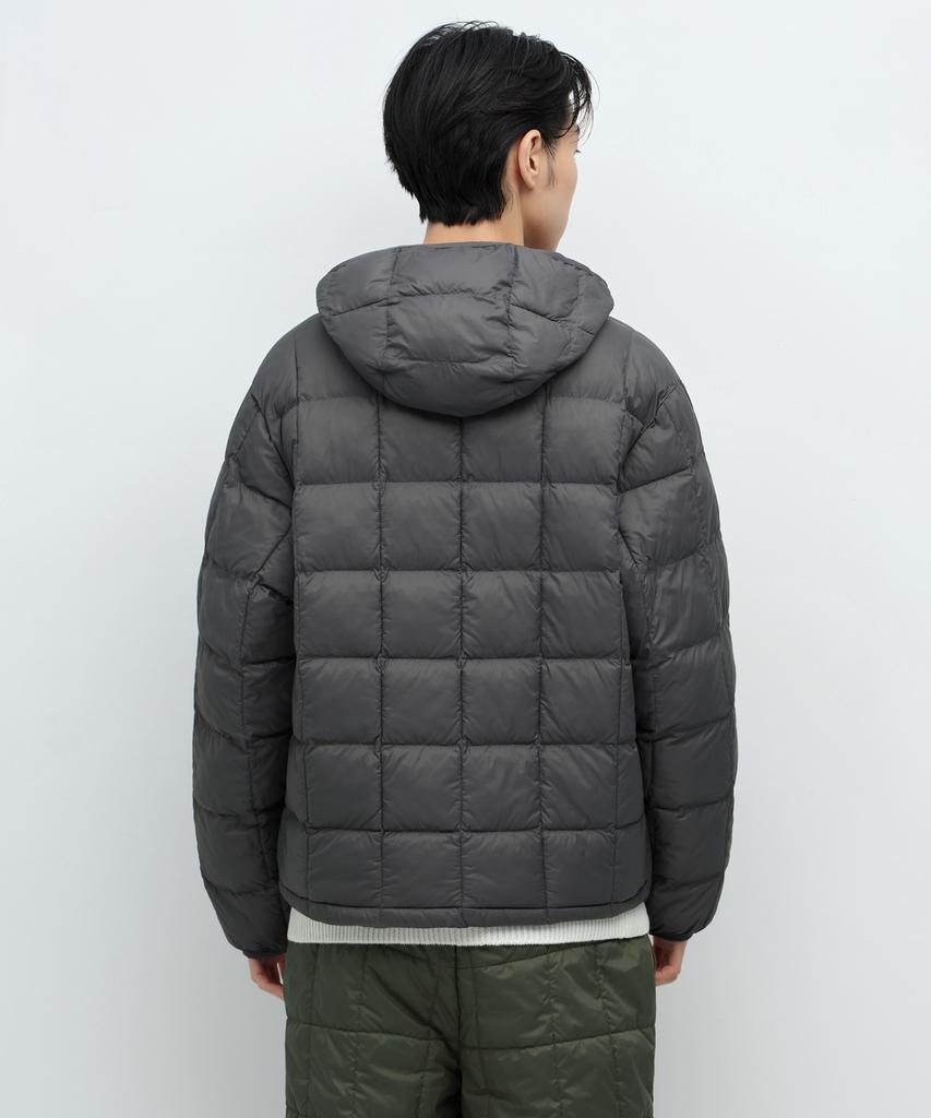 MUSINSA STANDARD Square Quilted Hooded Light Padded Jacket [Grey]