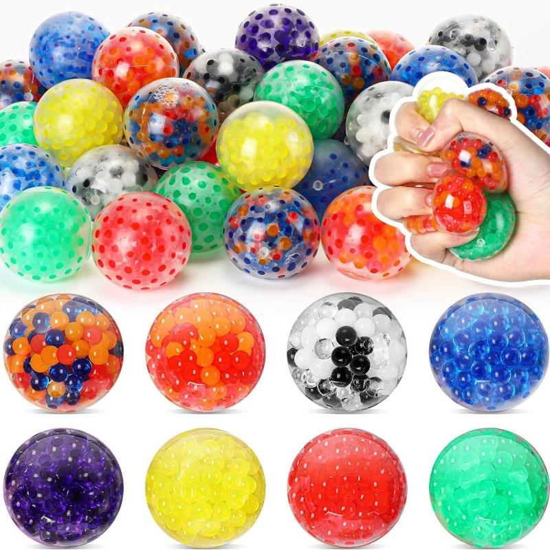 6PCS Squishy Stress Balls Fidget Toys Mini Squeeze Balls ADHD Stress Relief for Kids Adults Classroom Prizes Birthday Gift