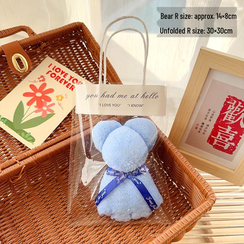 Bear-Shaped Coral Fleece Towel - Ideal Party or Event Gift