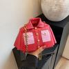 High-Quality Texture Bag for Women, Niche Design Suit Bag, Korean Style Chain Crossbody Bag, Lipstick Bag, Clothing Bag