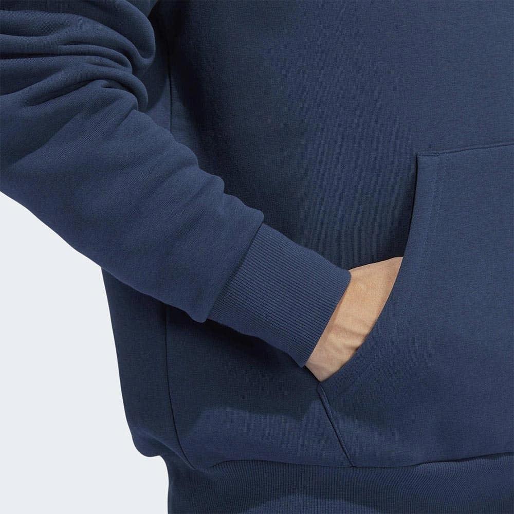 Adidas Solid Color Brand Logo Hooded Long Sleeve Sweatshirt Unisex sweatshirt Blue GL9973