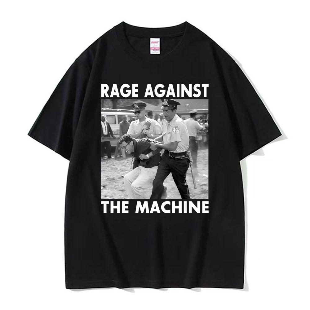 Camisetas Divertidas de Meme de Bernie Sanders Camiseta Gráfica Rage Against The Machine para Hombre Mujer Verano Calle Alta Camisetas de Manga Corta