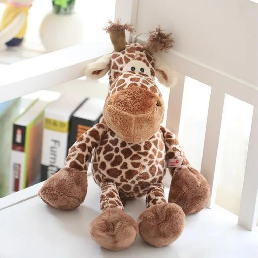 25cm Mignon Animal de la Jungle Peluches Lion Éléphant Girafe Singe Poupée en Peluche Jouets pour Enfants Bébé Enfants Cadeau d'Anniversaire