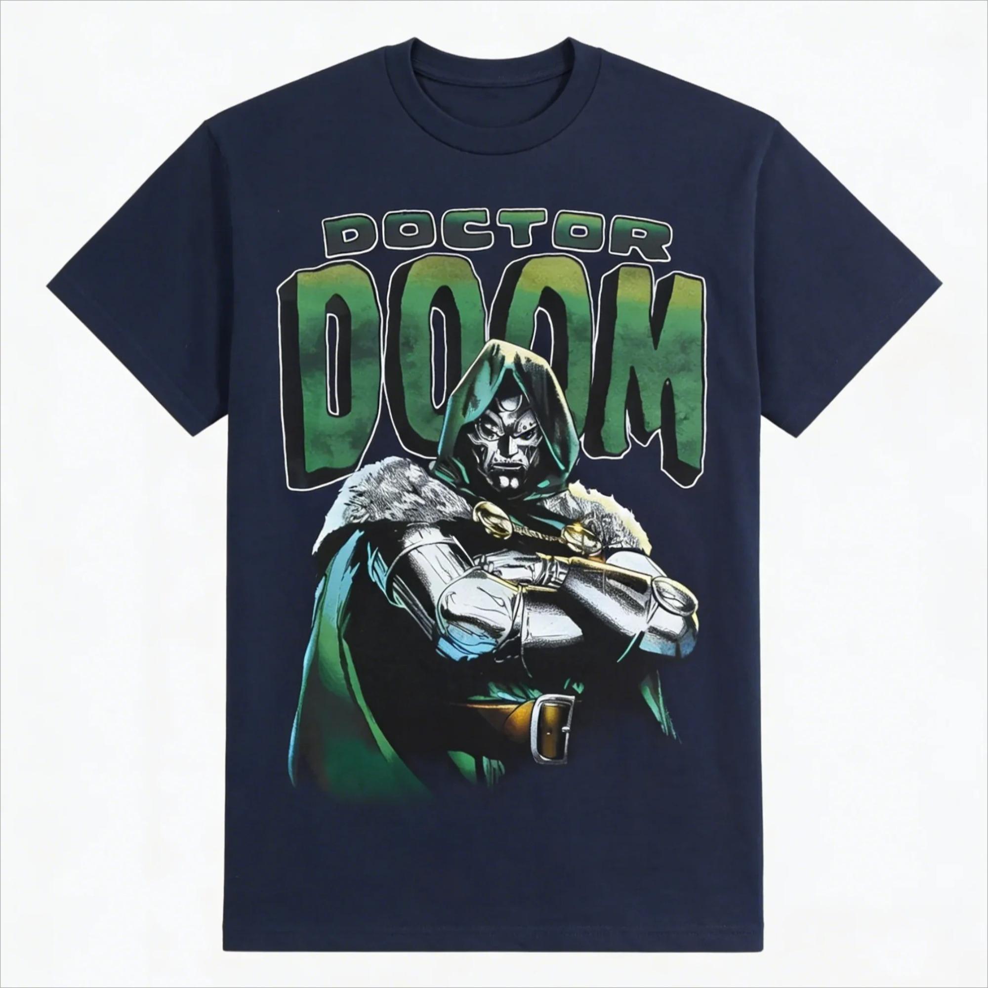 DOCTOR DOOM Comic Graphic  Printed Cotton Tshirt for Men and Women Fashion Street Tshirt Clothes SpringSummer Men Clothing S