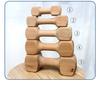 Safe and Durable Chew Dumbbell Dog Toy Durable Real Wood Dog Chew Bone Toy for Dogs