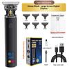 Hair Clipper Digital Display Electric Hair Clipper Professional Carving Oil Head Push Multifunctional Electric Clipper Rechargeable