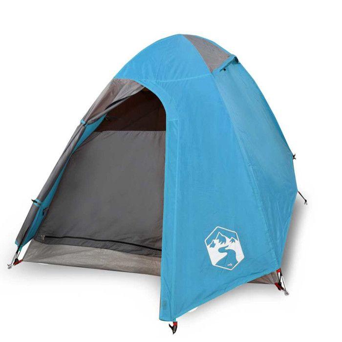 Camping Tent - vidaXL - 2 Persons - Waterproof - Blue - Lightweight and Portable