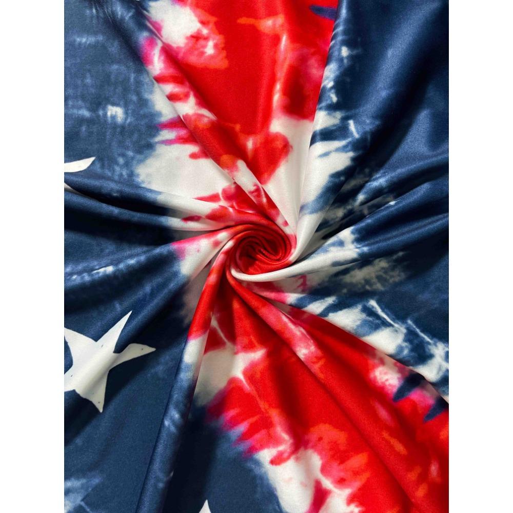 Womens American Flag Shirt Short Sleeve USA 4th of July Flag Tops Loose Patriotic Novelty T-Shirts