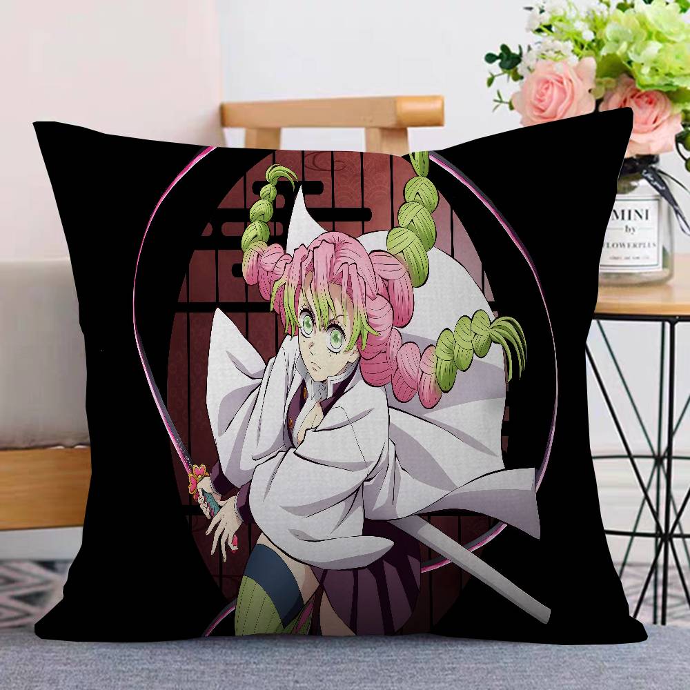 Demon Slayer Kimetsu Kanroji Mitsuri Maple Design Cushion Cover Happy Autumn Harvest decor Holiday Decorati Pillow Cover
