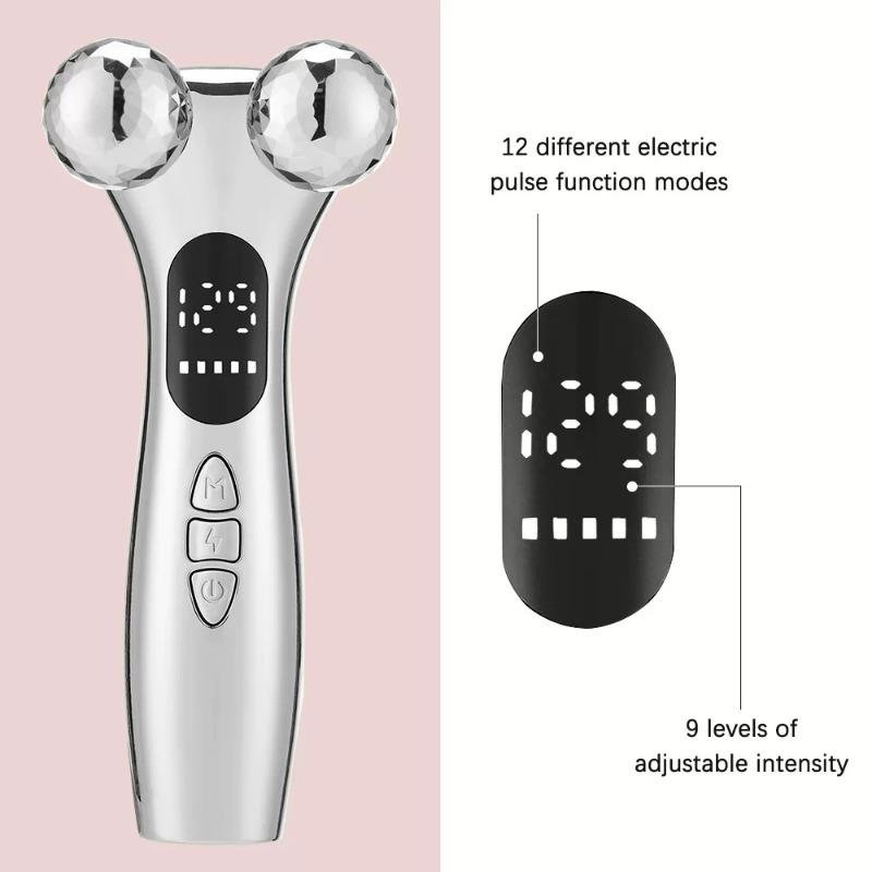 Elektrisches Mikrostrom-Schönheitsinstrument für das Gesicht, LED-Anzeige, Facelifting-Roller-Massagegerät, Hautstraffungsmassage, Schönheitsgeräte