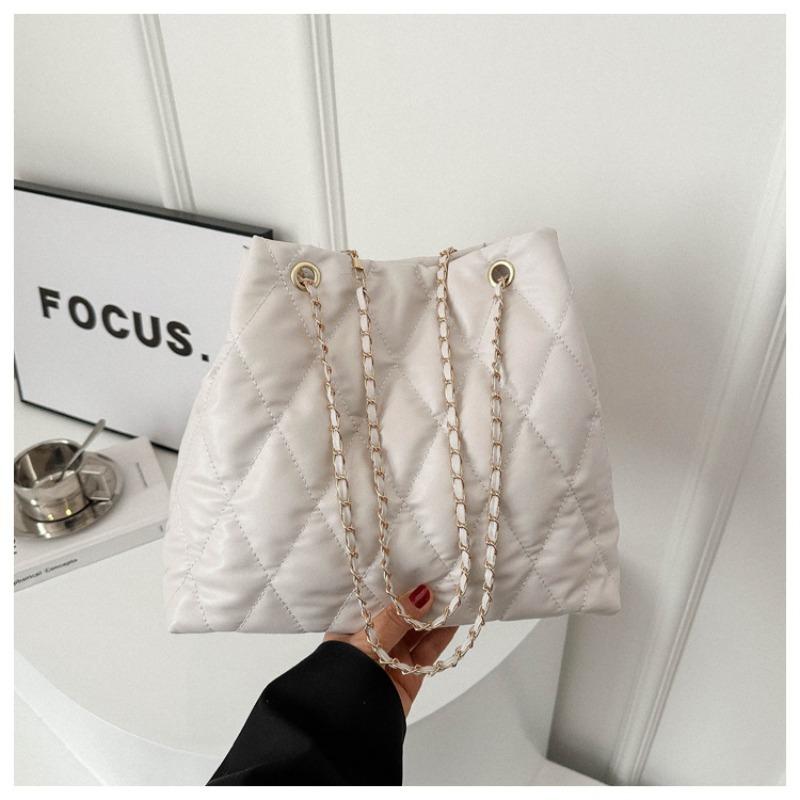 Rauten-Winter neu einfach Mode lässig große Kapazität Pendeln ausländischer Stil Kette Tote Schulter Handtasche