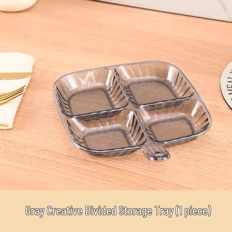 Multifunctional Divided Plate for Side Dishes, Hot Pot, and Condiments