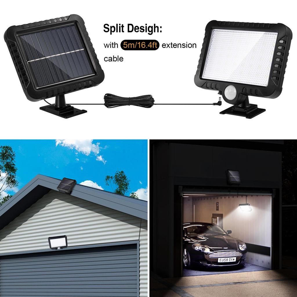 56led Solar Split Wall Lamp 3 Modes Motion Sensor Street Lights For Paths Courtyards Gardens Garages