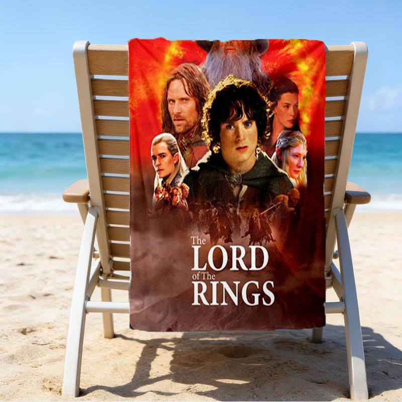 Ultra-Soft Beach Towel with The Lord of the Rings Theme,Ideal for Pool - Camping, Diving - Perfect Travel Essential, Vibrant Beach Towel.