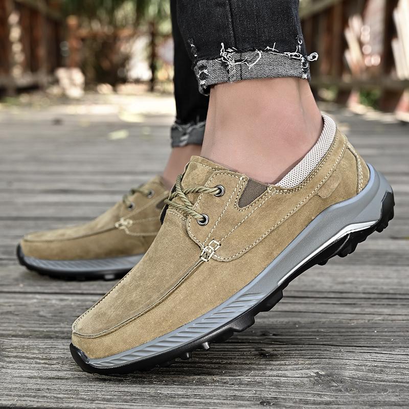 

2024 год Новые мужские универсальные спортивные и развлекательные туфли для прогулок, альпинизма, путешествий, удобная обувь для активного отдыха, трендовые туфли без застежек 44 хаки