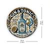 Metal Tin Sign Floral Pattern Wall Art Home Decor 20x20cm