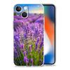 Phone Case For iPhone 16 15 14 13 12 11 Pro Max XS X XR 7 8 Plus soft Shockproof TPU Clear Cover Simple lavender Purple flowers