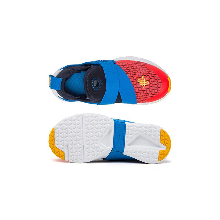 Nike Huarache Extreme Casual Slip Resistant Cushioning Low top Kids' Running Shoes Blue Orange BQ7569-400