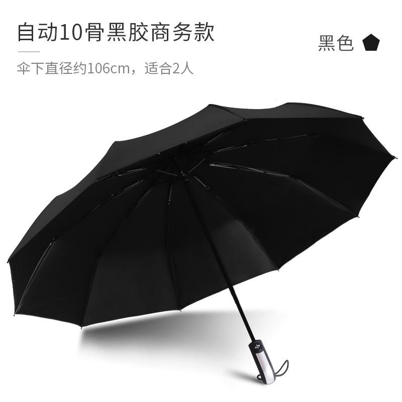 Automatic Umbrella Folding Enlarged Umbrella Sun Protection UV Protection Thickened Umbrella Advertising Words