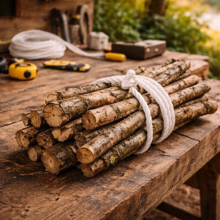 Corde - SHOP-STORY - Ø16 mm 10 m - Blanc - Anti-UV - Fil retordu