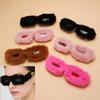 Soft Plush Sunglasses Women For Men Trend Fur Velvet Sun Glasses Female Personality Party Glasses  Accessories