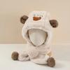 Soft Warm Fluffy Fur Hat Ear Protection Cartoon Beanie Lightweight Windproof Thermal Headgear Winter