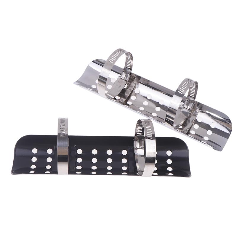 Copertura Scudo Termico Universale per Tubo di Scarico Moto Protezione Silenziatore Paramotore Accessori Moto Adatto per Moto