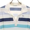 Lacoste Bordürenmuster Französische Ärmel Skipper Polo Minikleid Damen Gebraucht