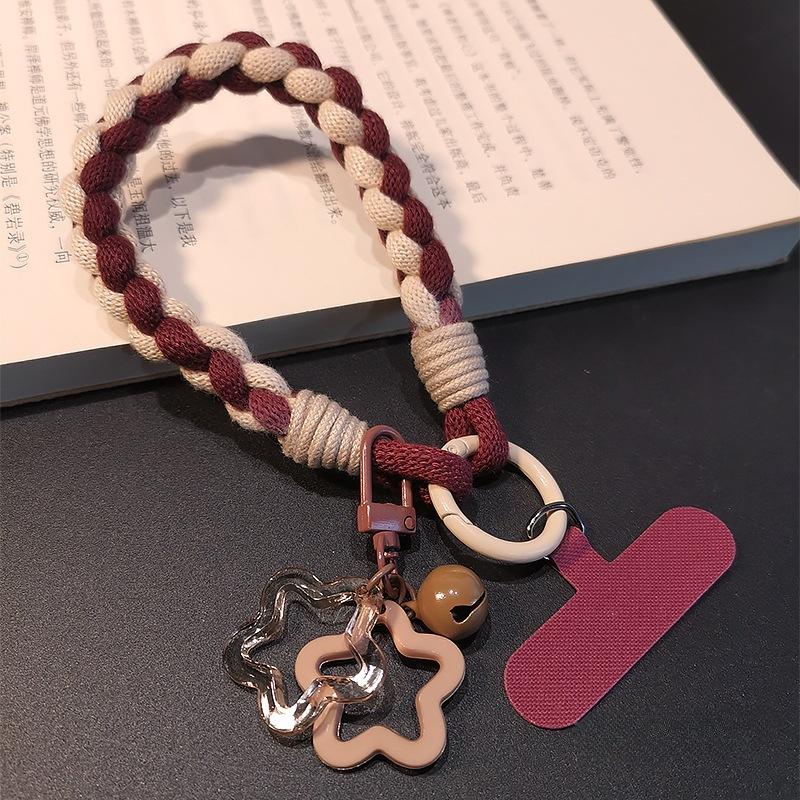 

Простота, Плетеный шнурок для телефона, На запястье, Ins, Прочный, Защита от поломок и падений, Маленькая подвеска для мобильного телефона, Подвески для мужчин и женщин Pack of 1 красный