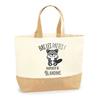 Sac cabas - PLANETEE - Blandine Bas les pattes (Raton laveur) - Jute - Imprimé en France - Grande contenance