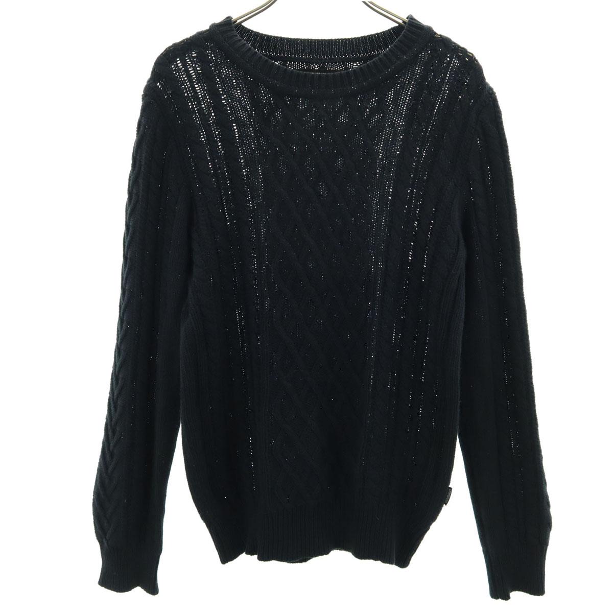 

1piu1uguale3 RELAX Long sleeve Alan knit S black sweater Men s Used