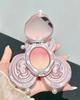 Blush Cor de Rosa Relevo Produtos Originais Maquiagem Nude Natureza Estudante Festa Blush Barato 2025 Nova Chegada Gradiente Iluminador