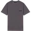 WE11DONE Minimalist Solid Color Beaded Short Sleeve T-Shirt Unisex Tops Charcoal-Gray WD-TT3-24-734-U-CH