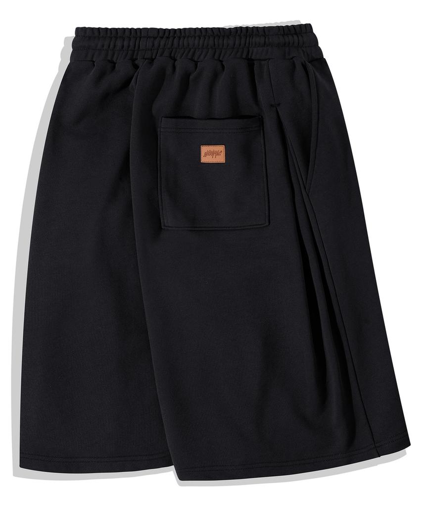 GHOST REPUBLIC Curved Side Pintuck Balloon Bermuda Sweat Shorts 4 Colors Gp-512