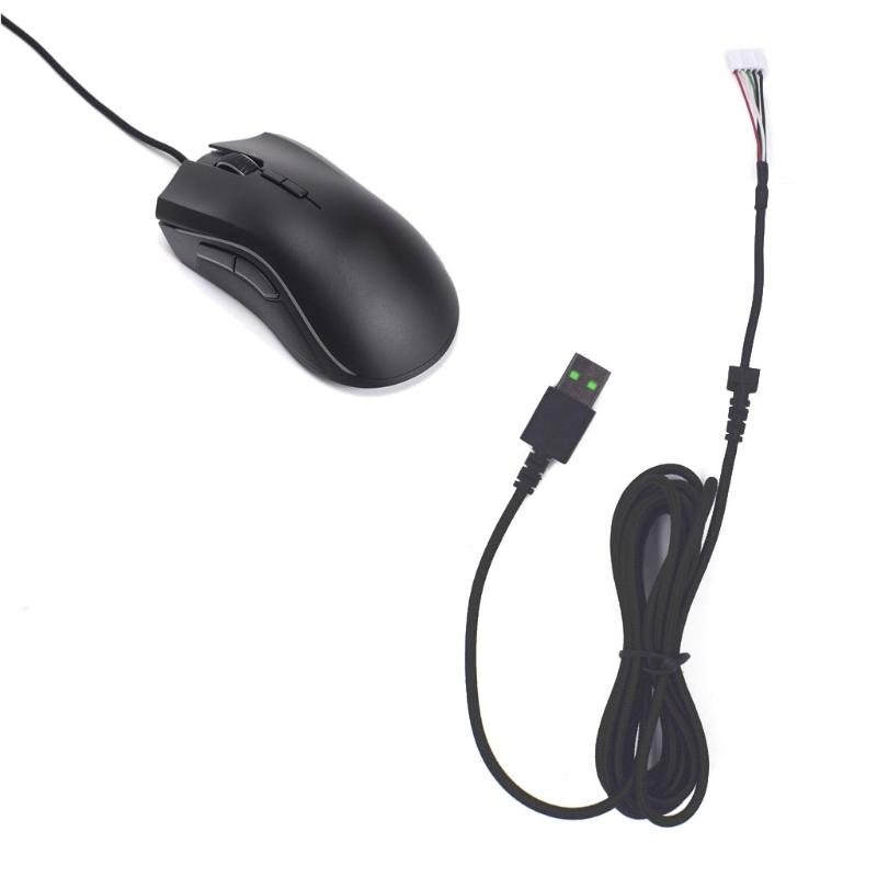 Gaming-Computermaus USB-Kabel Ersatzteile Langlebiges Nylon-Geflochtenes Mauskabel