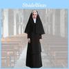 Adult Cosplay Costume Halloween Nun Dress For Game-themed Role-play L Xl)