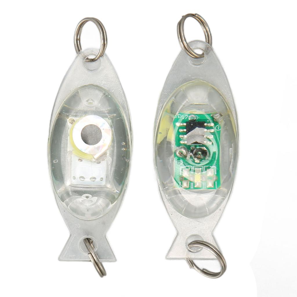 10 Pezzi Luce LED per Esca da Pesca Subacquea Forma Occhio Goccia Lampada Esca Subacquea Luce Attira Pesci