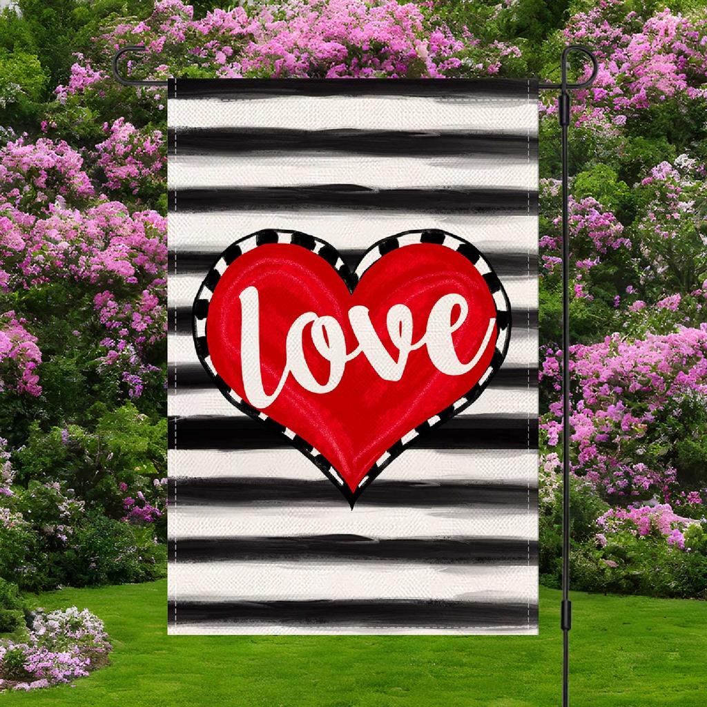 Valentine's Day Flag,Valentine's Heart Garden FlagLayer Valentine Flags For Your Valentine's Day Decoration