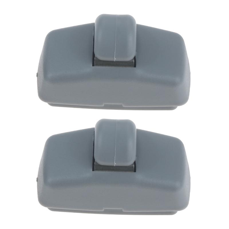 2Pcs Car Front Sun Visor Bracket Clips Car Hook Fasteners 3B0857563 3B0857561B for Skoda Fabia Octavia Superb Auto Parts Grey